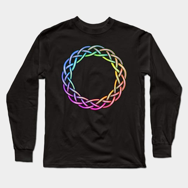 Rainbow Knot Long Sleeve T-Shirt by Beth Wilson